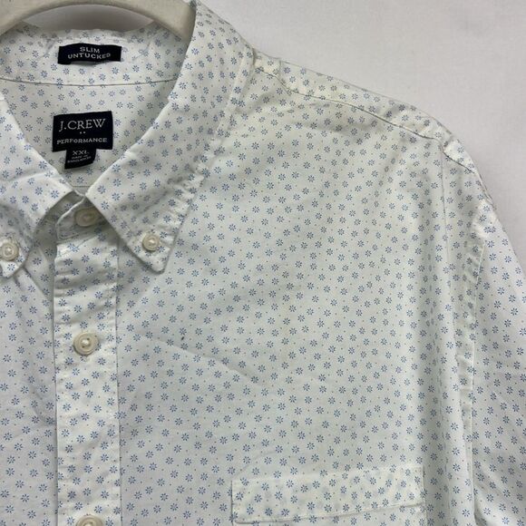 J. Crew Factory bw397 Slim Untucked Flex Performance Casual Shirt For Men NWT si - Picture 3 of 16